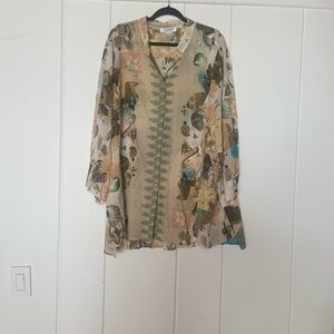 Citron Santa Monica cotton silk tunic